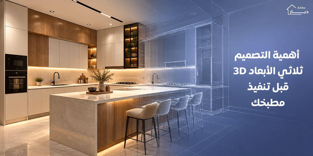 تصميم مطبخ ثلاثي الأبعاد 3D