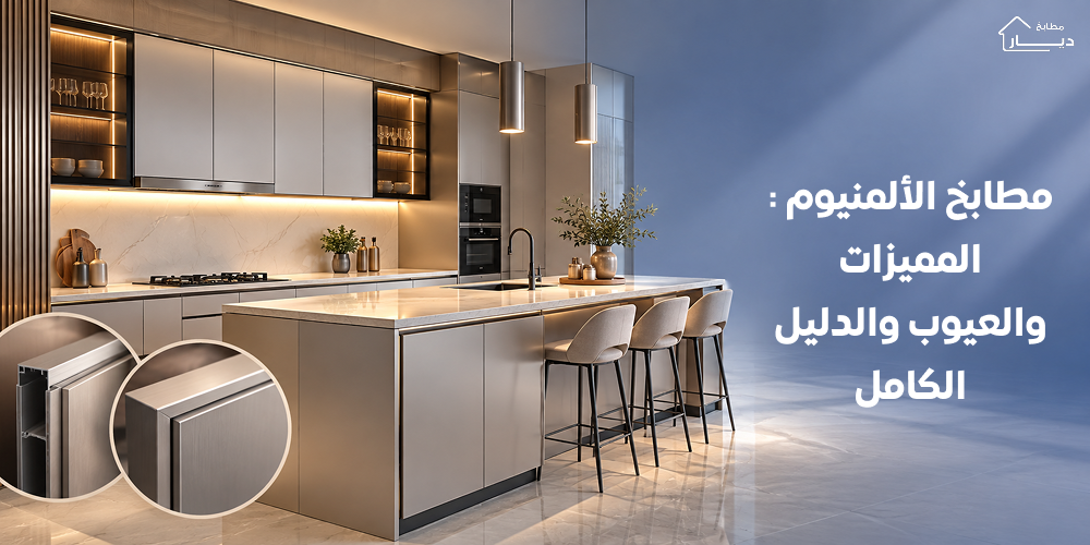 مطبخ ألمنيوم بتصميم حديث